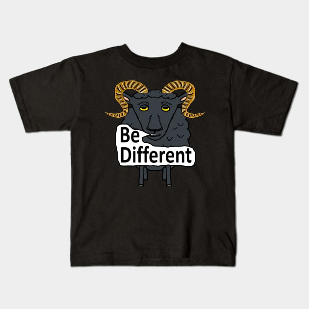 Be Different Kids T-Shirt by Mark Ewbie